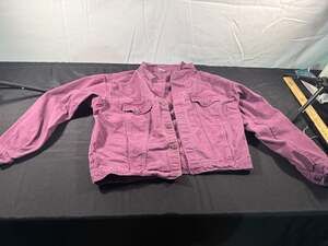 Brighton Blues Pink Corduroy Jacket Size L/XL